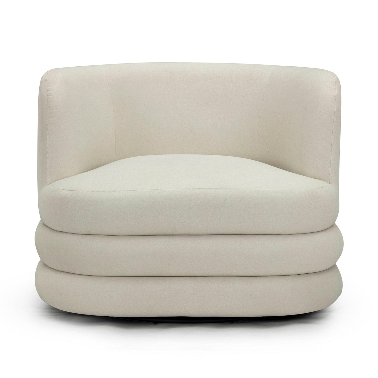TOV Astor Performance Faux Mohair Swivel Hotel Lounge Chair