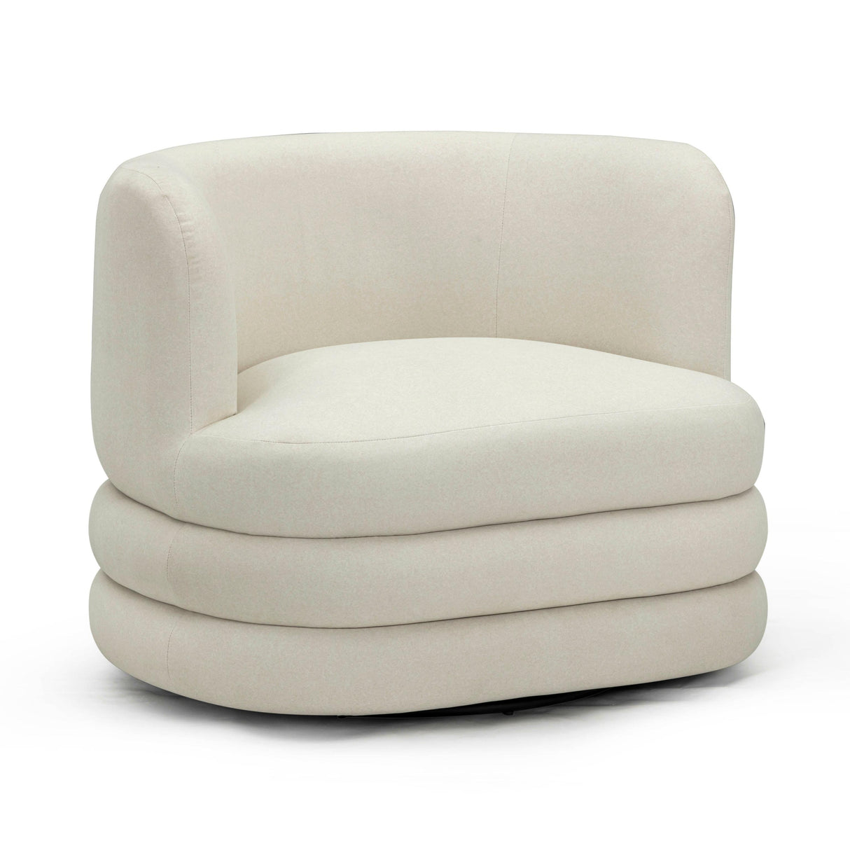 TOV Astor Performance Faux Mohair Swivel Hotel Lounge Chair
