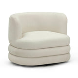 TOV Astor Performance Faux Mohair Swivel Hotel Lounge Chair