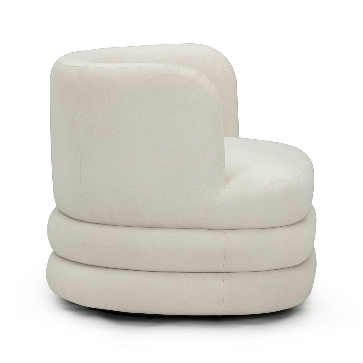 TOV Astor Performance Faux Mohair Swivel Hotel Lounge Chair