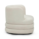 TOV Astor Performance Faux Mohair Swivel Hotel Lounge Chair