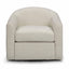 TOV Thao Contract-Grade Basketweave Fabric Swivel Accent Chair