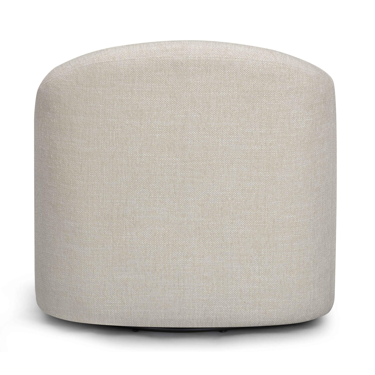 TOV Thao Contract-Grade Basketweave Fabric Swivel Accent Chair