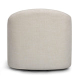 TOV Thao Contract-Grade Basketweave Fabric Swivel Accent Chair