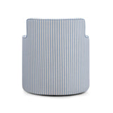 TOV Passe Blue Striped Swivel Chair