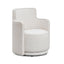 TOV Passe Cream Upcycled Performance Linen Swivel Chair