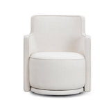 TOV Passe Cream Upcycled Performance Linen Swivel Chair