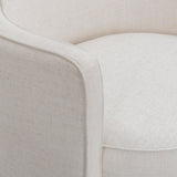 TOV Passe Cream Upcycled Performance Linen Swivel Chair