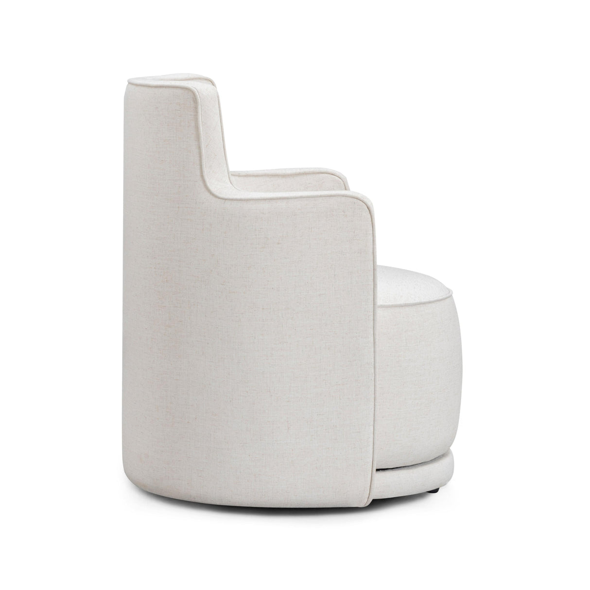TOV Passe Cream Upcycled Performance Linen Swivel Chair