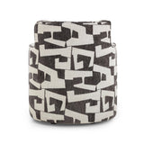 TOV Passe Black Jacquard Swivel Chair