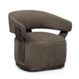 TOV Madison Linen Performance Chenille Swivel Accent Chair