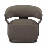 TOV Madison Linen Performance Chenille Swivel Accent Chair