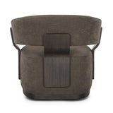 TOV Madison Linen Performance Chenille Swivel Accent Chair