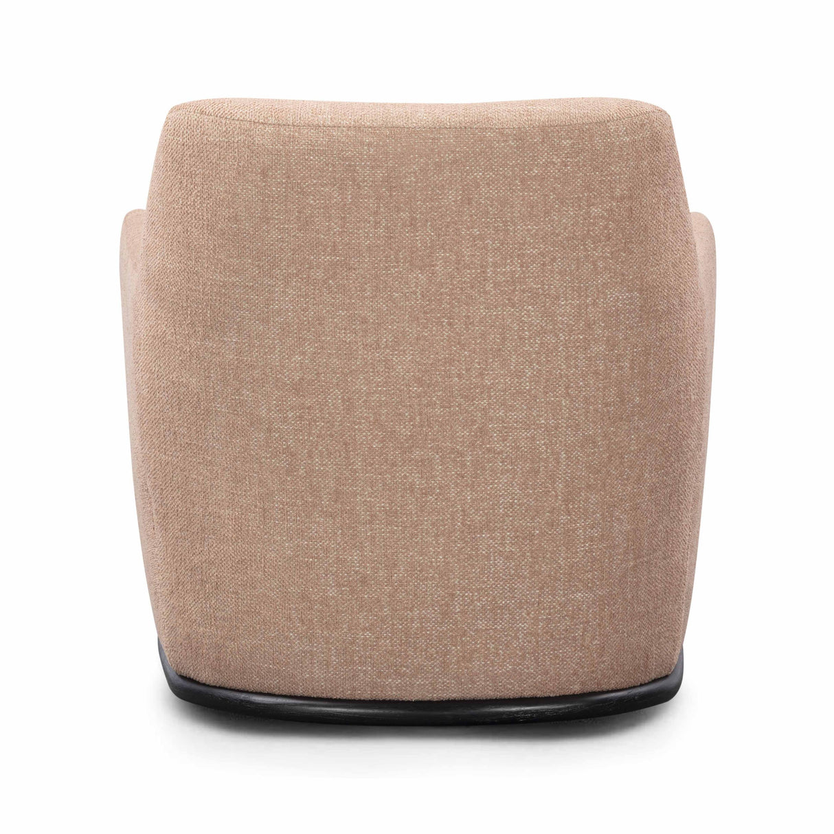 TOV Mado Peach Textured Contract-Grade Fabric Swivel Accent Chair