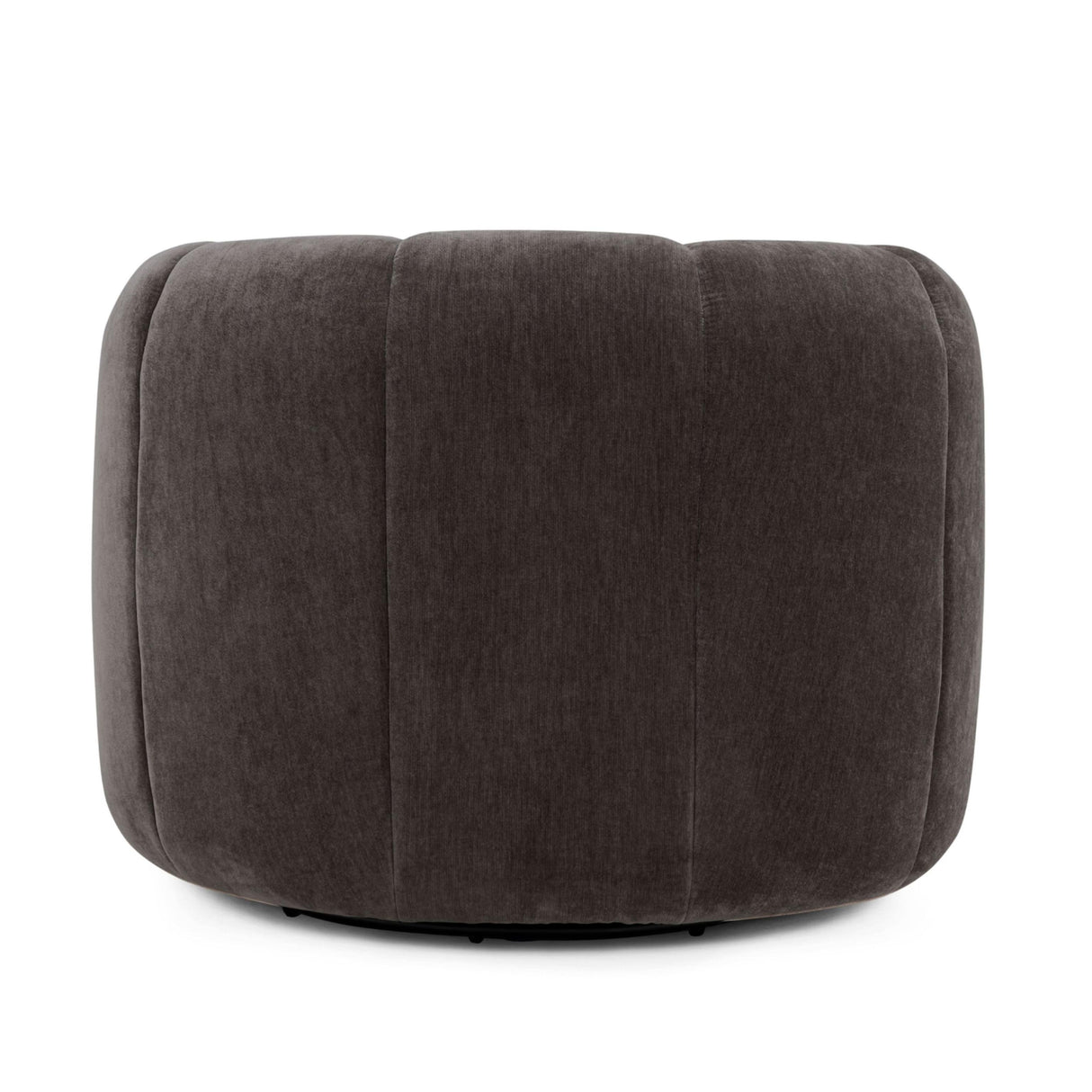 TOV Jasmine Storm Grey Upcycled Chenille Swivel Accent Chair