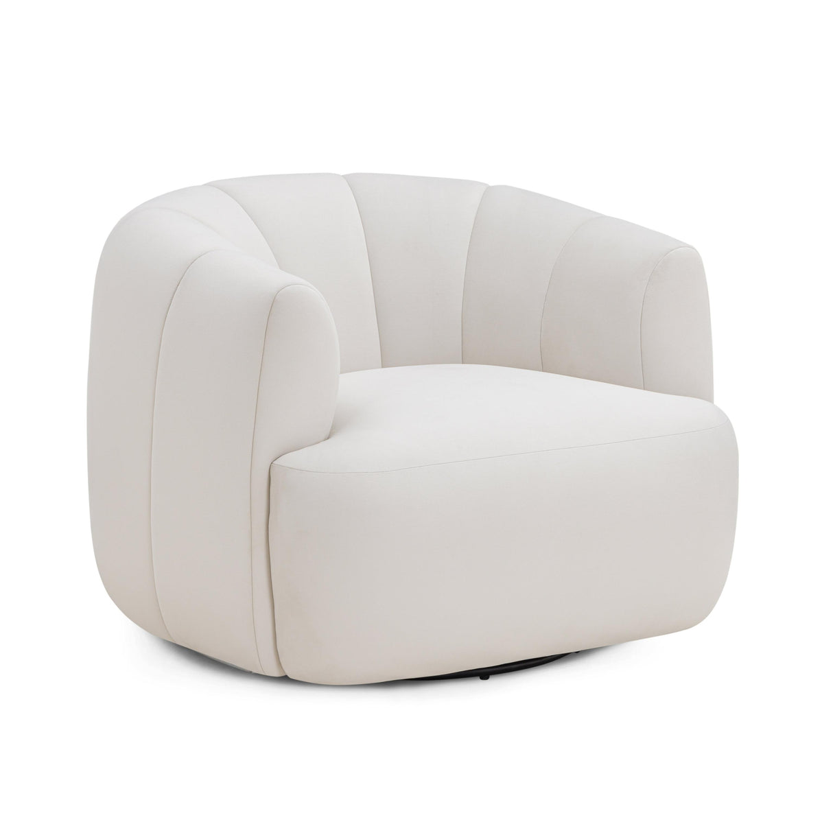 TOV Jasmine Performance Velvet Swivel Accent Chair