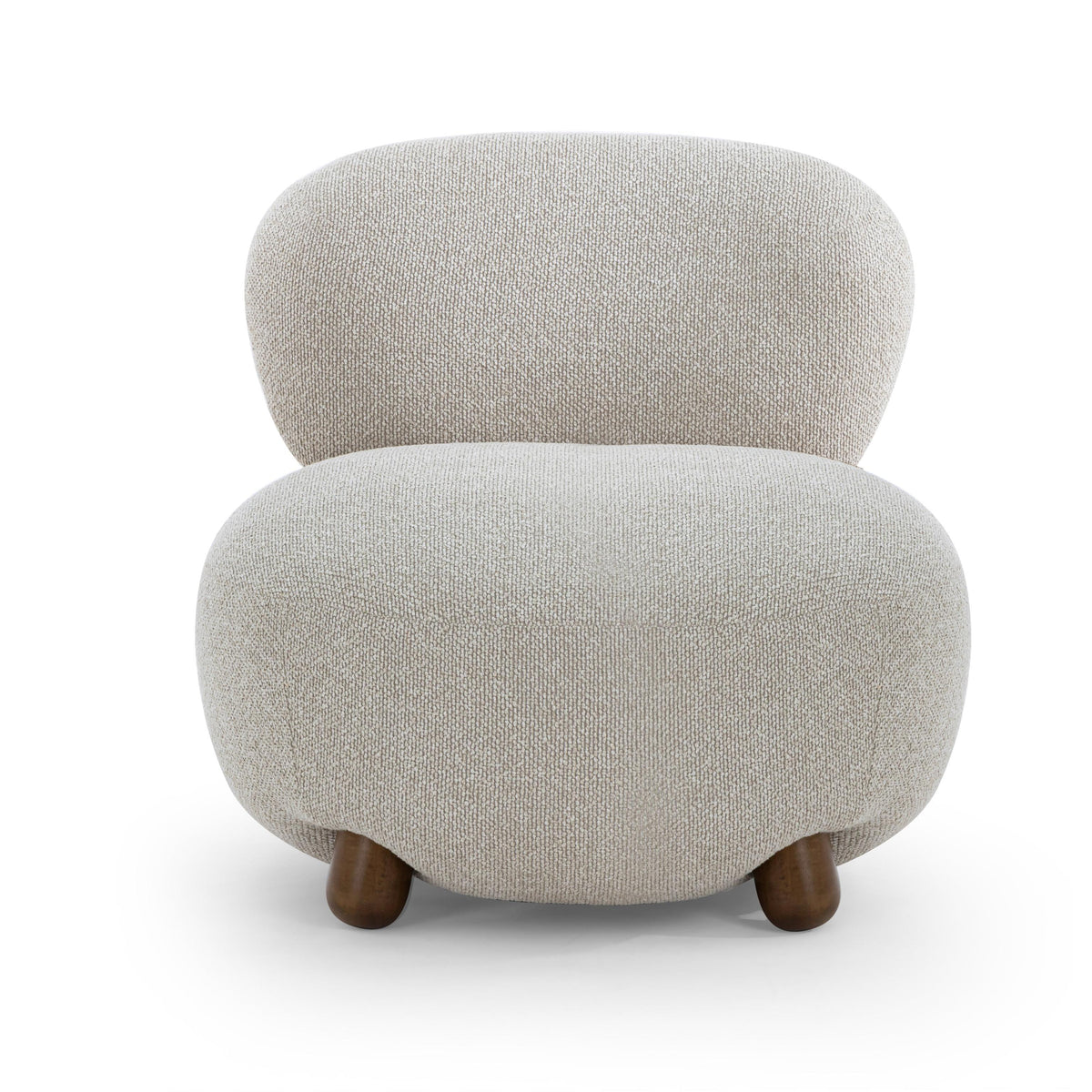 TOV Pucker Warm Grey Performance Boucle Accent Chair