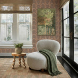 TOV Pucker Warm Grey Boucle Accent Chair