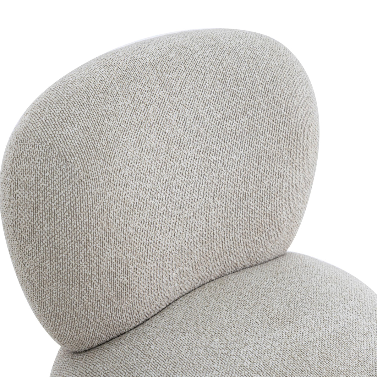 TOV Pucker Warm Grey Boucle Accent Chair
