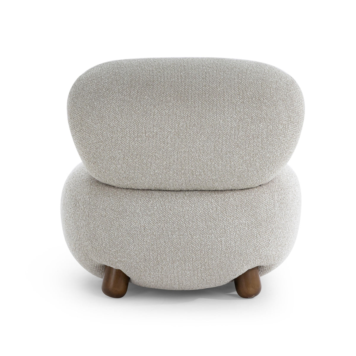 TOV Pucker Warm Grey Boucle Accent Chair