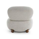 TOV Pucker Warm Grey Boucle Accent Chair