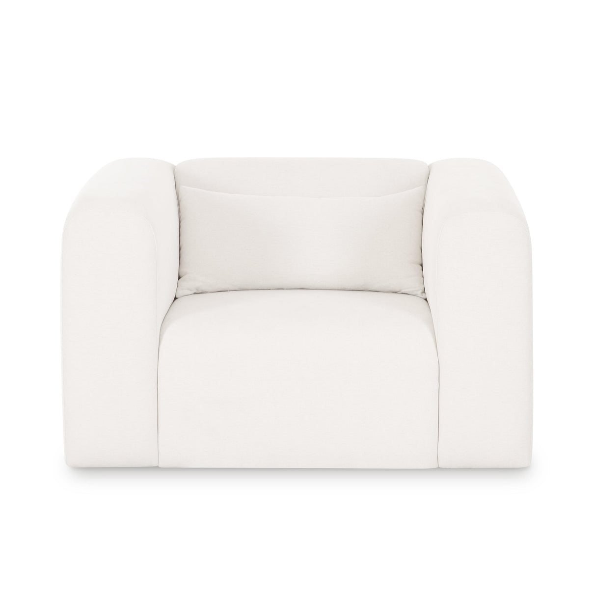 TOV Tarra Cream Performance Chenille Armchair