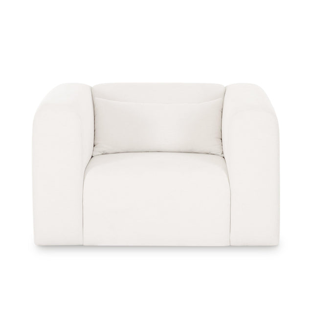 TOV Tarra Cream Performance Chenille Armchair