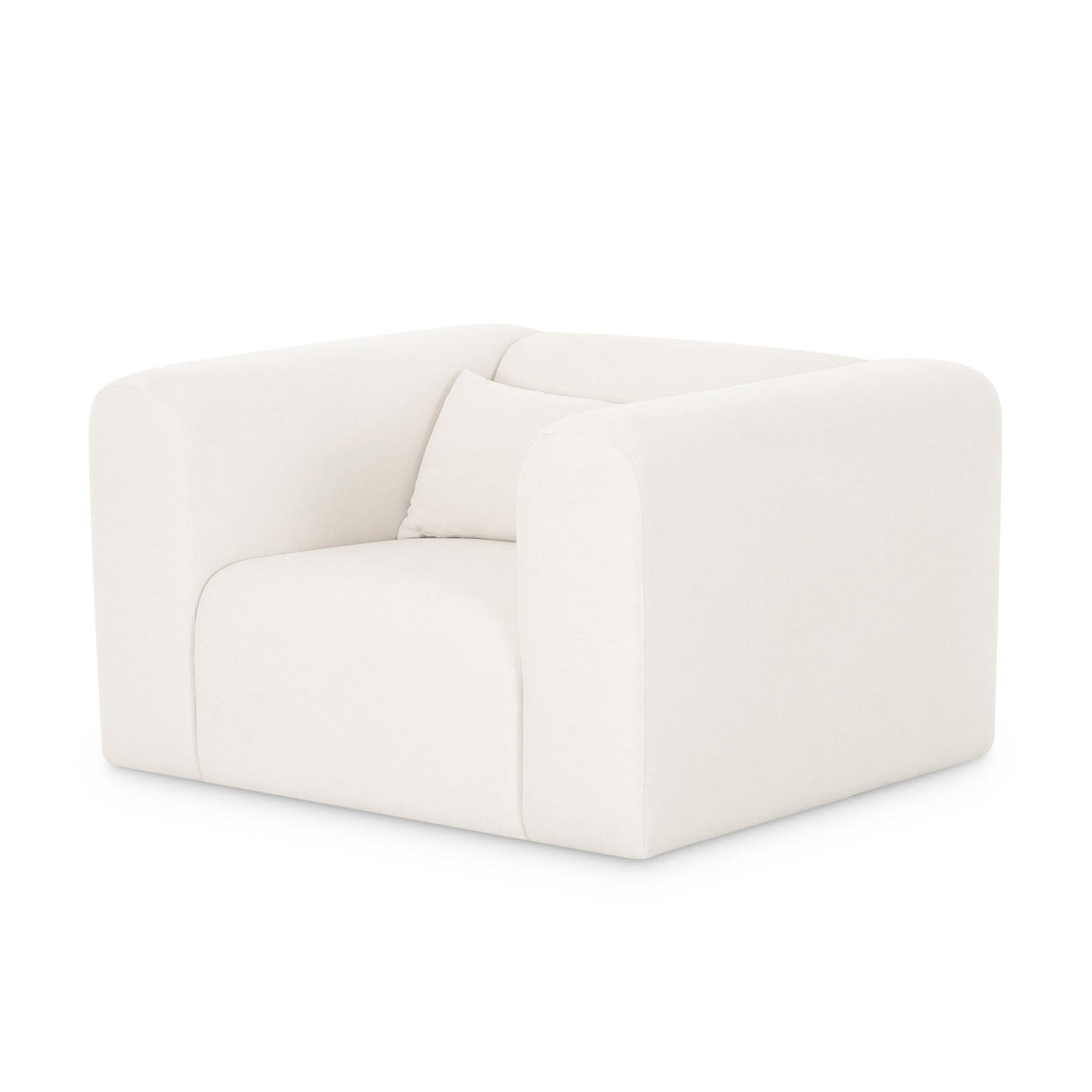 TOV Tarra Cream Performance Chenille Armchair