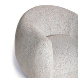 TOV Judy Black and White Woven Performance Fabric Swivel Chair