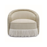 TOV Pamela Tan Chenille Tassel Lounge Chair