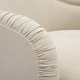 TOV Pamela Tan Chenille Tassel Lounge Chair
