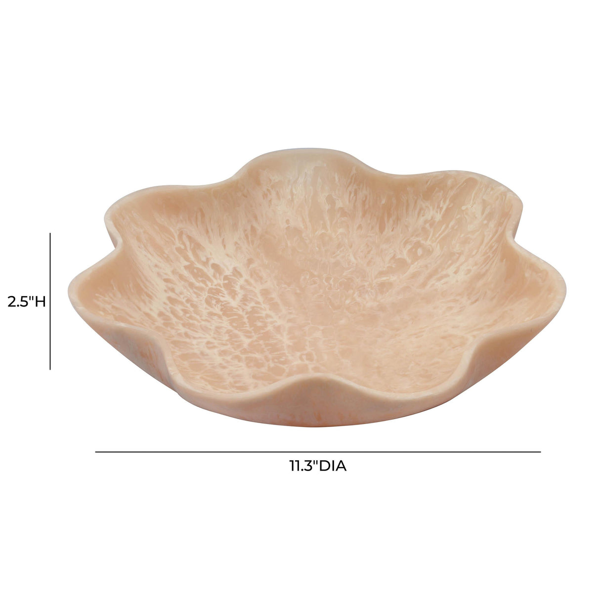 TOV Mera Grapefruit Pink Resin Star Tray