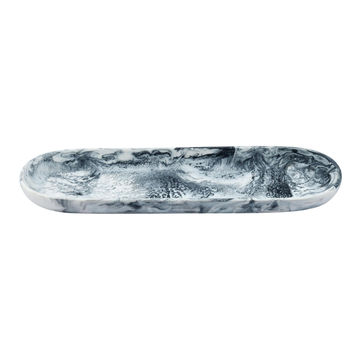 TOV Mera Black &amp; White Long Resin Serving Platter
