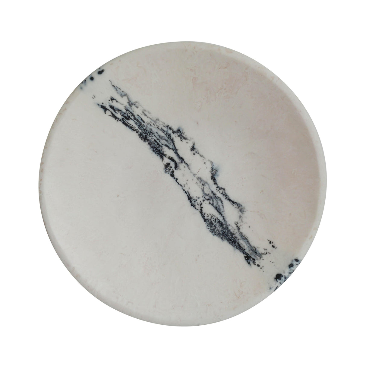 TOV Ikani Black &amp; White Resin Serving Plate