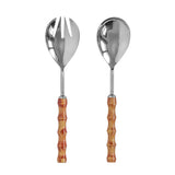 TOV Bamboozled Stainless Steel Salad Serving Spoons - Set of 2