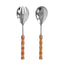 TOV Bamboozled Stainless Steel Salad Serving Spoons - Set of 2