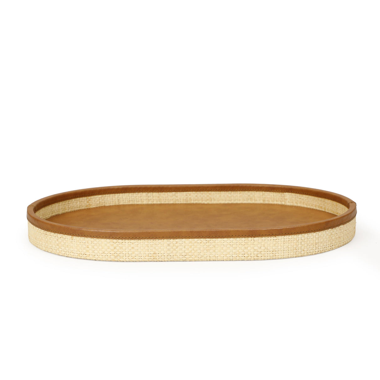 TOV Hakiri Natural Raffia Contract-Grade Storage Tray Medium