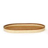 TOV Hakiri Natural Raffia Contract-Grade Storage Tray Medium