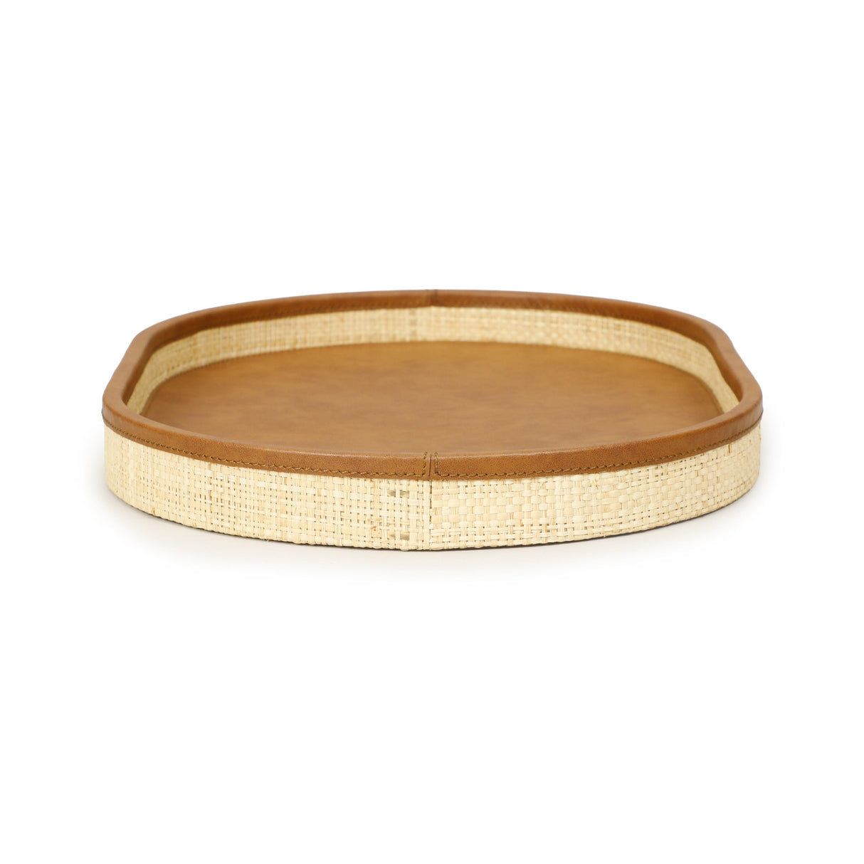 TOV Hakiri Natural Raffia Contract-Grade Storage Tray Medium