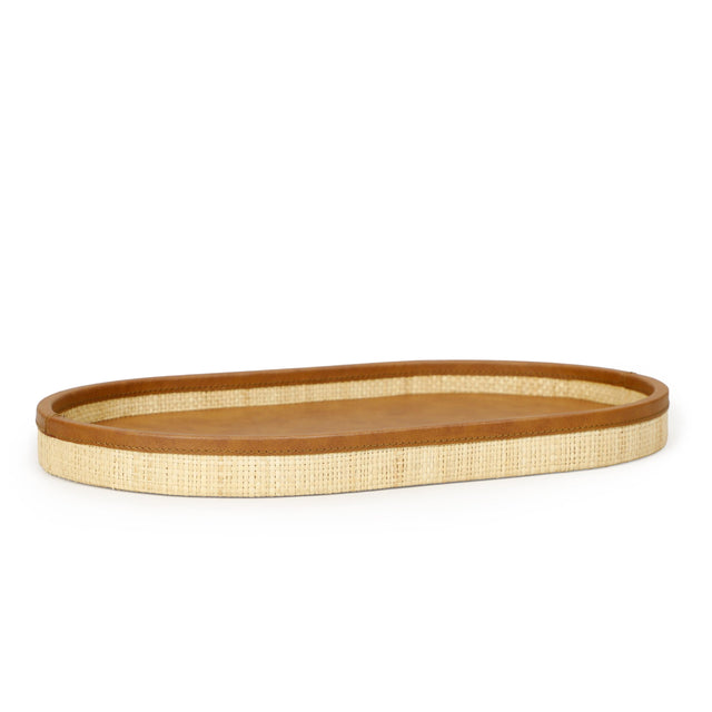 TOV Hakiri Natural Raffia Contract-Grade Storage Tray Large