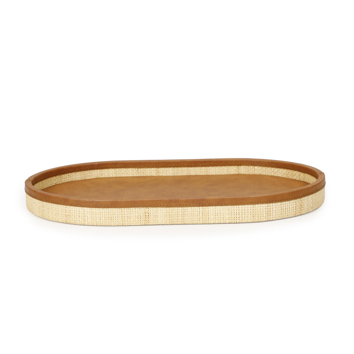 TOV Hakiri Natural Raffia Contract-Grade Storage Tray Large
