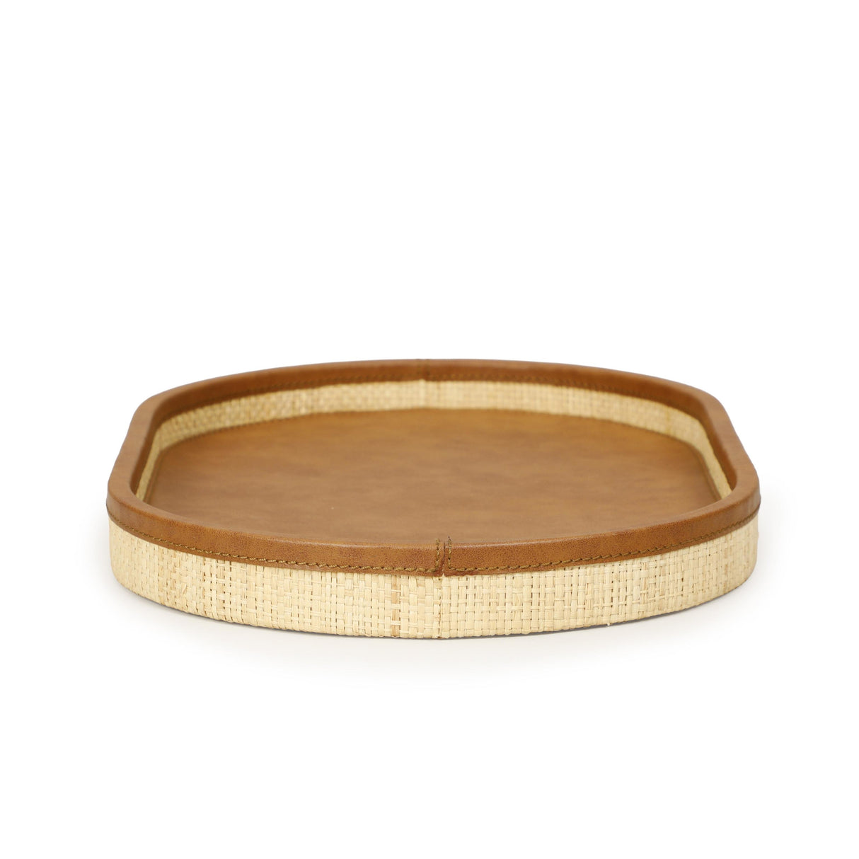 TOV Hakiri Natural Raffia Contract-Grade Storage Tray Large
