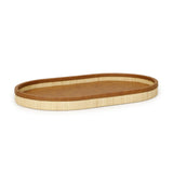 TOV Hakiri Natural Raffia Contract-Grade Storage Tray Large