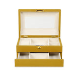 TOV Knox Mustard Yellow Vegan Leather Contract-Grade Jewelry Box