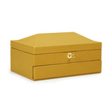 TOV Knox Mustard Yellow Vegan Leather Contract-Grade Jewelry Box