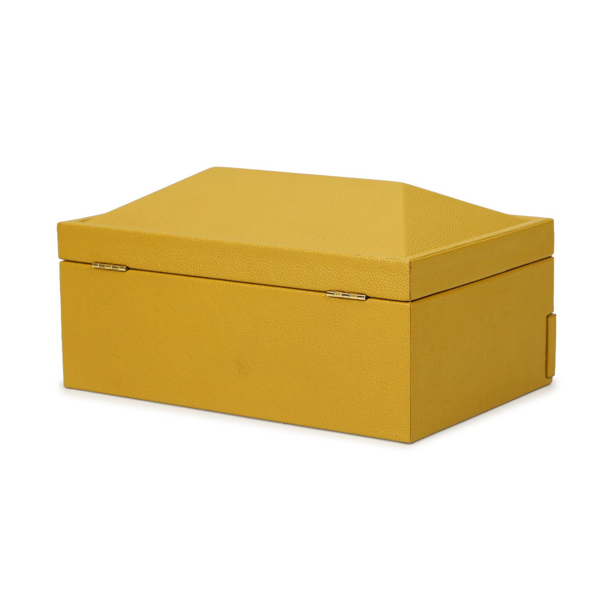 TOV Knox Mustard Yellow Vegan Leather Contract-Grade Jewelry Box