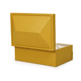 TOV Knox Mustard Yellow Vegan Leather Contract-Grade Jewelry Box