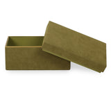 TOV Pisa Green Vegan Suede Contract-Grade Storage Box