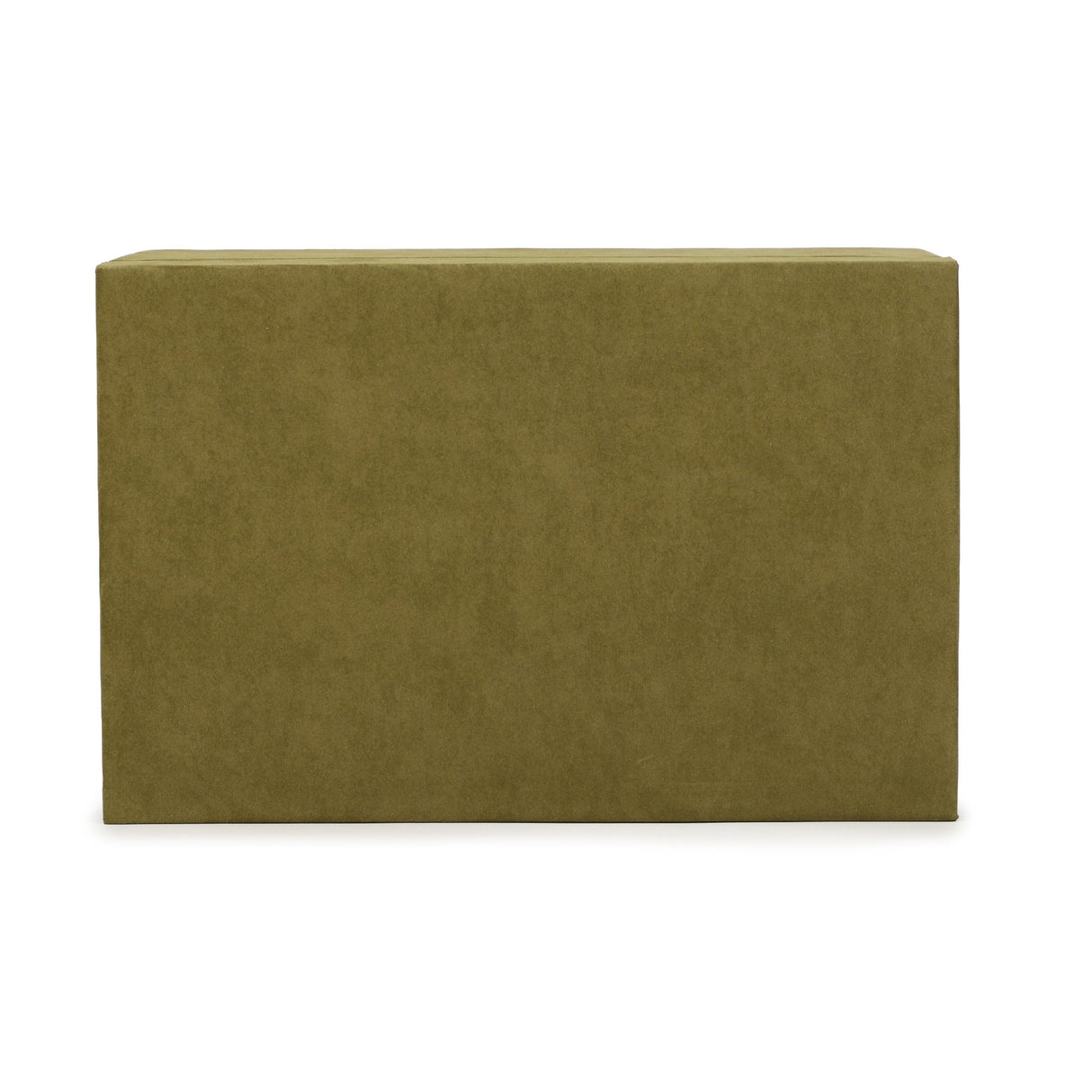 TOV Pisa Green Vegan Suede Contract-Grade Storage Box