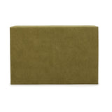 TOV Pisa Green Vegan Suede Contract-Grade Storage Box